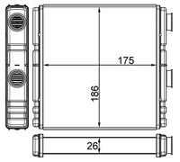 MAHLE AH 262 000S scambiatore di calore per interni