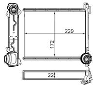 MAHLE AH 264 000S scambiatore di calore per interni