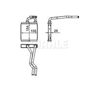 MAHLE ORIGINAL AH 267 000S Scambiatore calore per riscaldamento abitacolo