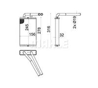 MAHLE AH 268 000S scambiatore di calore per interni