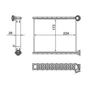 MAHLE ORIGINAL AH 269 000S Scambiatore calore per riscaldamento abitacolo