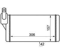 MAHLE AH 47 000S Scambiatore calore per riscaldamento abitacolo