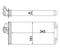 MAHLE AH 64 000S scambiatore di calore per interni