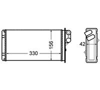 MAHLE AH 65 000S scambiatore di calore per interni