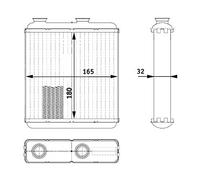 MAHLE AH 81 000P scambiatore di calore per interni
