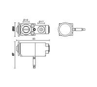 Mahle AVE 140 000P Valvola di espansione e Tubo Orientale