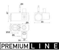 MAHLE AVE 144 000P Valvola ad espansione, Climatizzatore per ALPINA,BMW