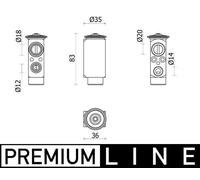 MAHLE 70828077 - Valvola di espansione e tubo Orifice