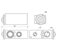 MAHLE AVE 18 000P Valvola ad espansione, Climatizzatore per CITROËN