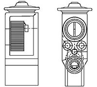 MAHLE AVE 55 000P Valvola espansione climatizzatore con flangia con bullone/vite