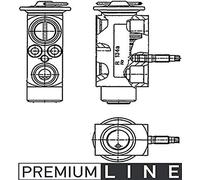 Mahle AVE 60 000P Valvola di espansione e Tubo Orientale