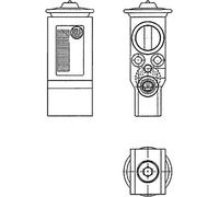 Mahle AVE 62 000P Valvola di espansione e Tubo Orientale