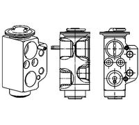Valvola di espansione climatizzazione R 134a AVE 71 000P MAHLE per VW