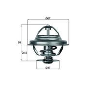 MAHLE BEHR TX 21 80D - Termostato Refrigerante