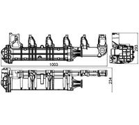 MAHLE CE 13 000P Radiatore, Ricircolo gas scarico per MERCEDES-BENZ,SETRA