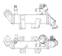 Radiatore, ricircolo gas di scarico MAHLE CE 19 000P