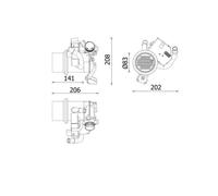 Mahle CE 39 000P Radiatore Recupero Gas Di Scarico Per Audi A3 8V1 8VK VW