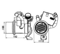 MAHLE CE 5 000P Radiatore, Ricircolo gas scarico per AUDI,SEAT,SKODA,VW