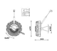 MAHLE ORIGINAL Frizione ventola