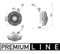 MAHLE CFC 259 000P Giunto di collegamento, Ventilatore radiatore per MERCEDES-BE