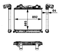 MAHLE CI 119 000P Intercooler per MAN