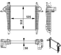 MAHLE CI 136 000P Intercooler per MAN