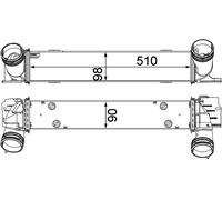 MAHLE ORIGINAL CI 146 000P Intercooler