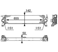 MAHLE CI 153 000P Intercooler BEHR Premium Line