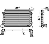 MAHLE ORIGINAL CI 162 000P Intercooler