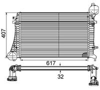 MAHLE CI 164 000P Intercooler BEHR Premium Line