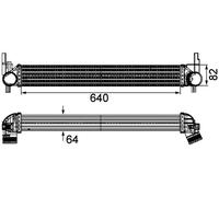 MAHLE CI 165 000P Intercooler per AUDI,SEAT,SKODA,VW