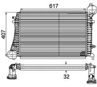 MAHLE CI 167 000P Intercooler BEHR Premium Line