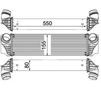 MAHLE ORIGINAL CI 183 000P Intercooler