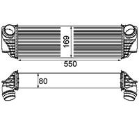 MAHLE CI 185 000P Intercooler per ALPINA,BMW