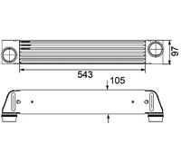MAHLE CI 189 000P Intercooler BEHR Premium Line