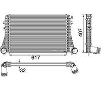 MAHLE CI 208 000P Intercooler BEHR Premium Line