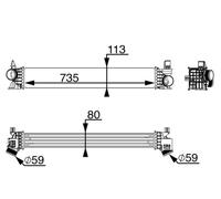 MAHLE CI 217 000P Intercooler per FIAT