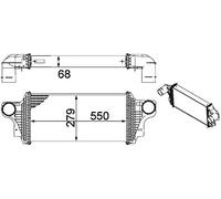 MAHLE CI 239 000P Intercooler BEHR Premium Line