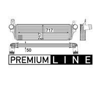 Mahle CI 242 000P Intercooler Per VW Multivan V Transporter V