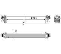 Radiatore Intercooler Alfa Giulietta 1.8 Turbo Benzina dal '10 -> Originale