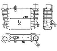 MAHLE ORIGINAL CI 264 000P Intercooler