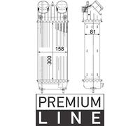 MAHLE CI 265 000P Intercooler BEHR Premium Line