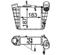 MAHLE CI 298 000S Intercooler per SEAT,SKODA,VW