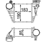 MAHLE CI 299 000S Intercooler BEHR