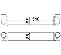 Radiatore intercooler Alluminio CI 338 000S MAHLE per BMW 5 5 Touring 7