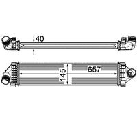 MAHLE CI 394 000P Intercooler BEHR Premium Line