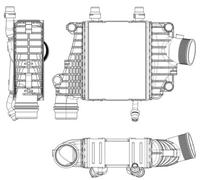 MAHLE CI 410 000P Intercooler per JAGUAR
