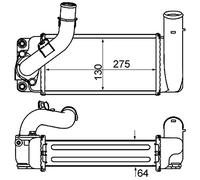 MAHLE CI 461 000P Intercooler Compatibilità con TOYOTA Yaris Hatchback P9 Urban Cruiser P1 Verso S P12