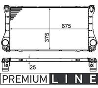 MAHLE CI 462 000P Intercooler BEHR Premium Line