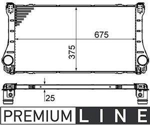 MAHLE CI 462 000P Intercooler BEHR Premium Line